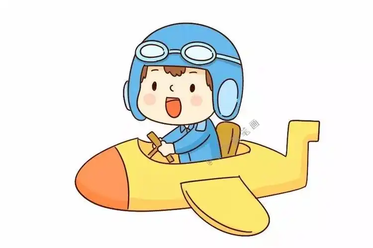 飞行员简笔画陆军简笔画空姐简笔画职业人物简笔画素材