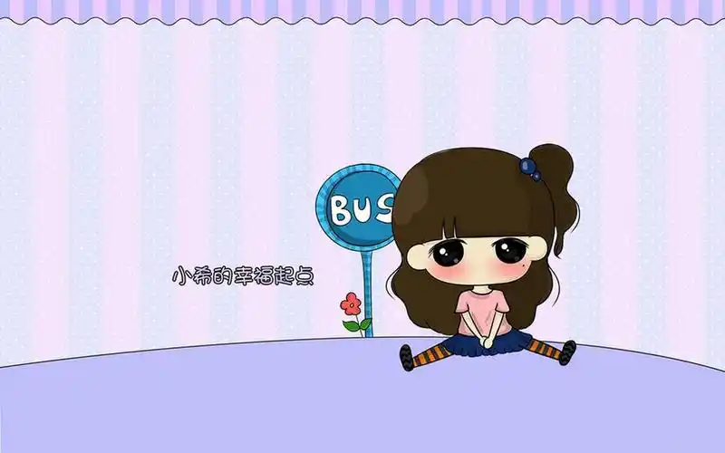 可爱软萌的动漫人物萌小希图片桌面壁纸高清大图预览1920x1200_卡通