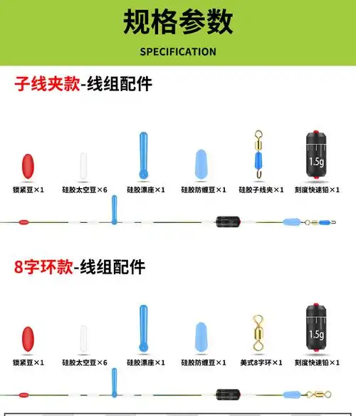 进口斑点鱼线主线绑好的方便线组套装全套正品超强拉力台钓成品