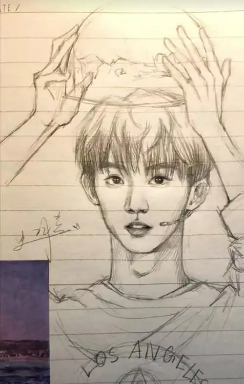 马嘉祺素描画 - 又想成为宋太太的一天 - 图虫