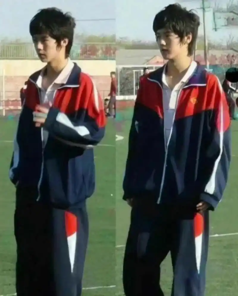 鹿晗高中时期照片-非主流小王子!