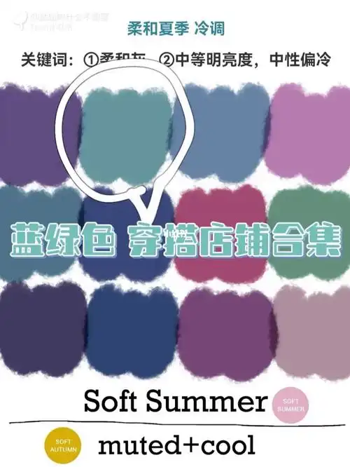 91夏季型穿搭参考～蓝绿色|蒂芙尼蓝|湖绿色|孔雀绿|青色…叫法比较