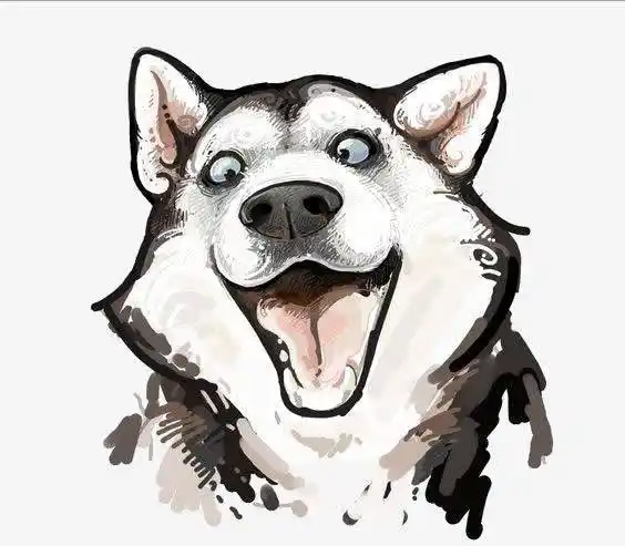 水彩哈士奇手绘哈士奇网友把哈士奇画得栩栩如生,可仔细一看后却被