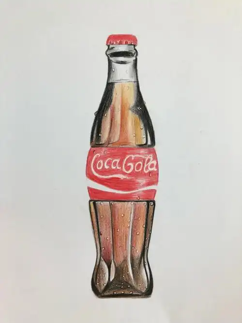 彩铅可乐步骤图04