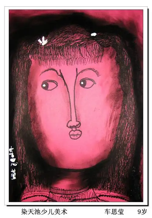 【转载】儿童人物线描肖像画(一)