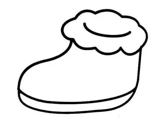 少儿雪地靴简笔画图片         标签: 衣服简笔画鞋子简笔画