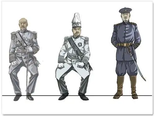 电影部分人物(左起)袁世凯,黎元洪,张彪