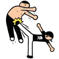 踢你下面 - 小崽子暴力版表情包_暴力表情