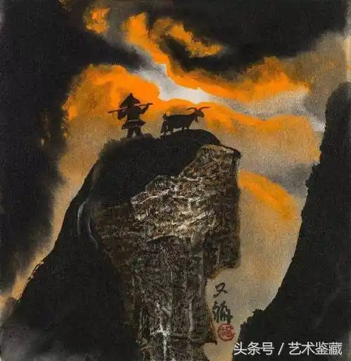 李可染的学生只画太行山的大师山水画磅礴厚重3