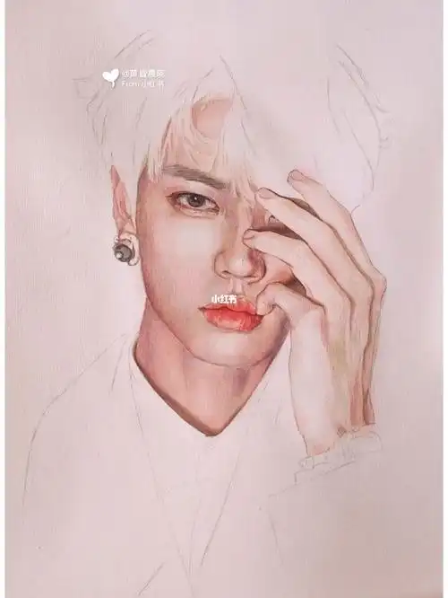 手绘水彩林彦俊