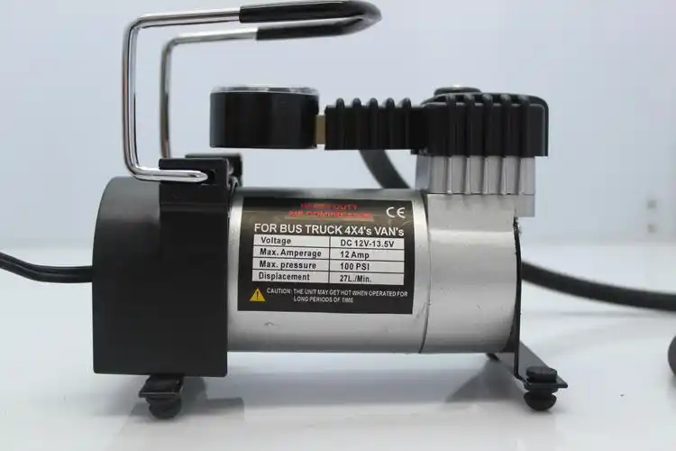 车用充气泵胎测压多用金属汽车打气泵摩托车单缸充气机 打气泵