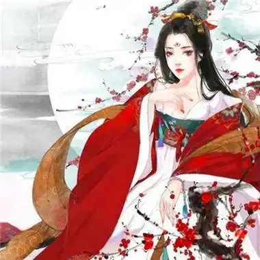 动漫头像女生古风红衣 高清穿红衣的古风动漫女生头像图片_女生头像_