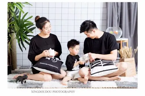 三口之家 - 幸福一家 - 西安星豆豆孕妇照儿童摄影,西安儿童摄影,西安