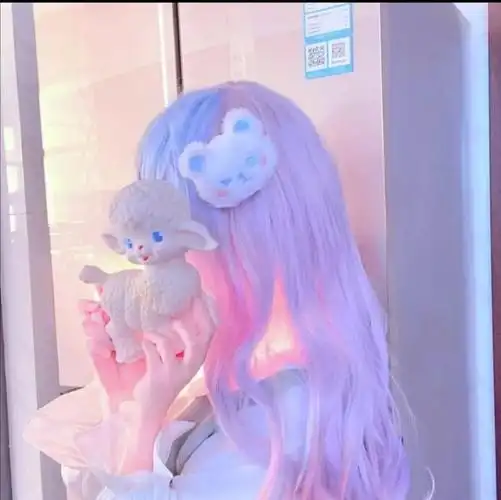 ins紫色系列女生头像真人