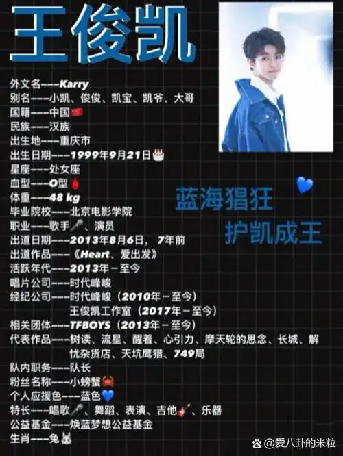 王俊凯的个人资料