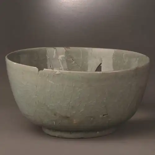 古董瓷器张公巷窑青釉