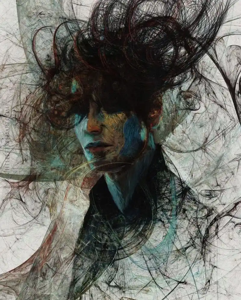 充满生命力的线条.今日艺术家分享:michele petre - 抖音