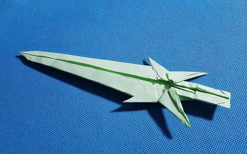 折纸王子教了我折武器匕首小刀怎么折教你折小刀匕首步骤良心折纸图解