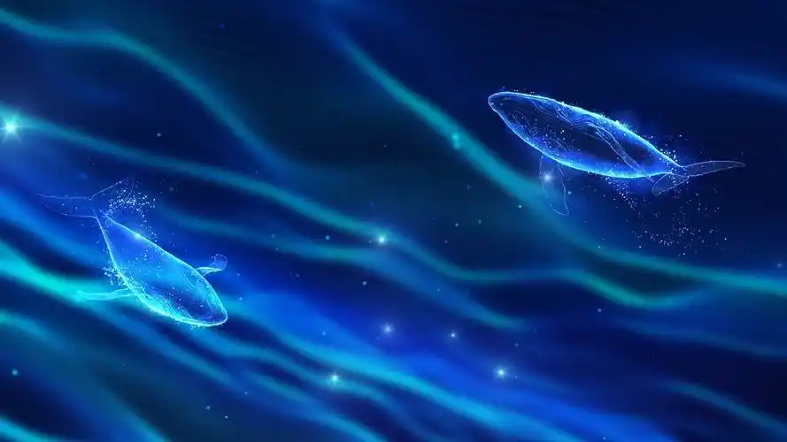 唯美插画世界海洋日片头开场背景ae模板4k4k星空天使水母月亮鲸鱼插画