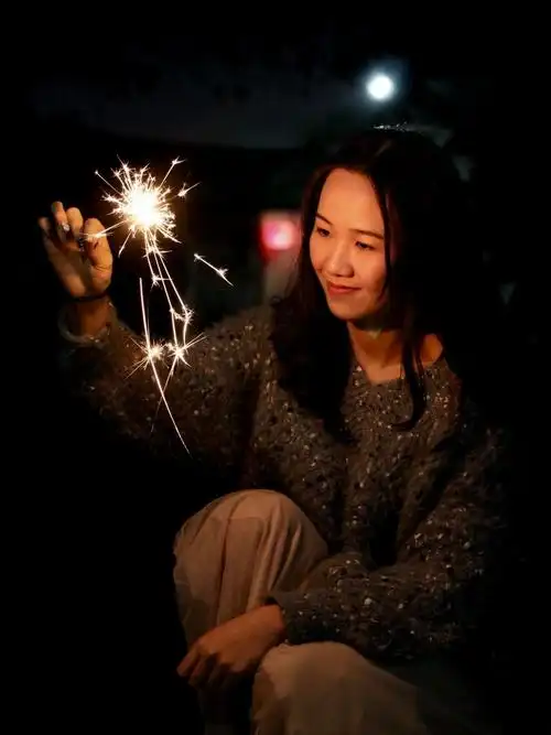 烟花仙女棒拍摄第一次尝试还有很大空间去提升