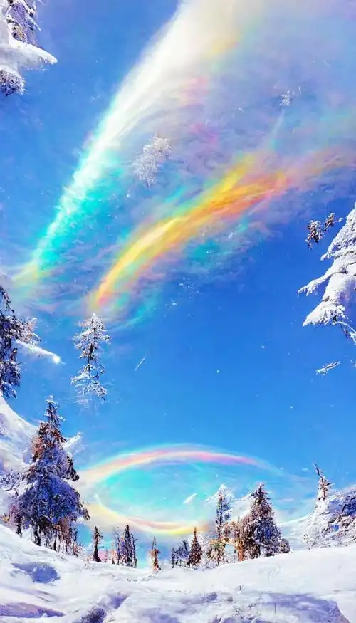 七彩祥云的形成