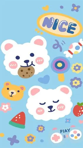 卡通可爱分屏高清手机壁纸_卡通_手机壁纸下载_美桌网