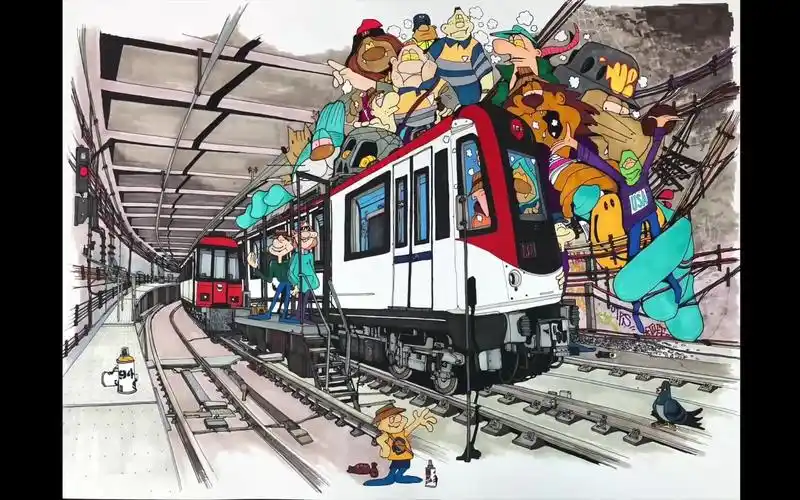 mtn丨酒精性马克笔绘画涂鸦巴塞罗那地铁_哔哩哔哩 (゜-゜)つロ 干杯