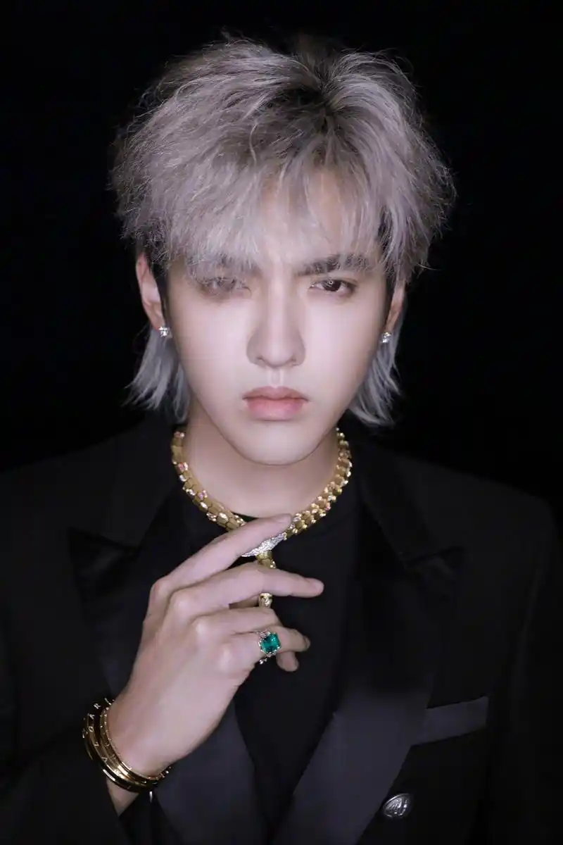 仗义救场的吴亦凡一头银发现身米兰时装周!期待正在紧张制作的新专辑!