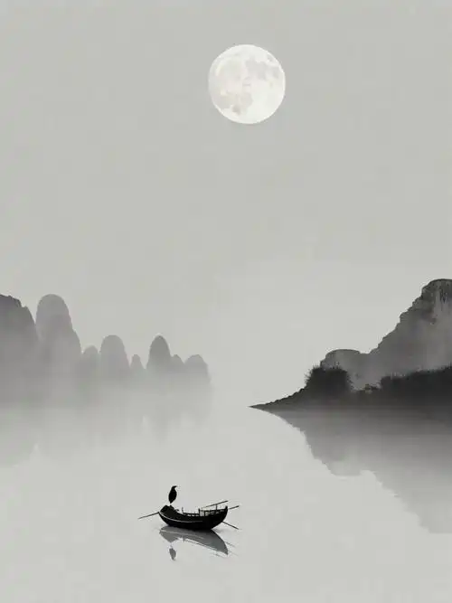 青溪归路直乘月夜歌还46句潇洒自由诗词忘却人间烦恼净逍遥