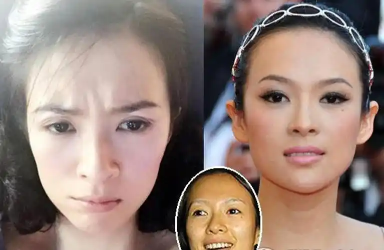 卸妆后的女星们真吓人平时都是高颜值的女神卸妆后秒变路人