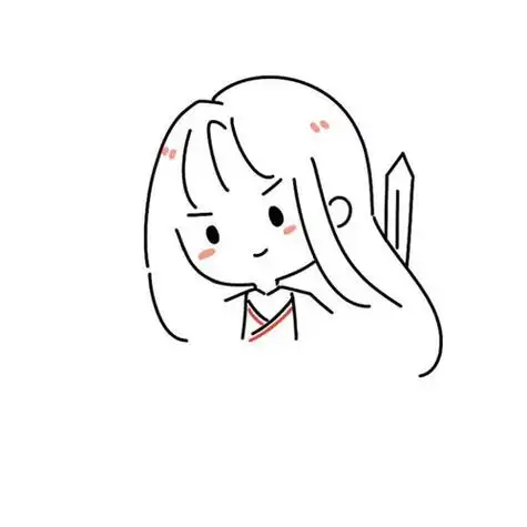 简笔画女孩小人系列之女孩girl