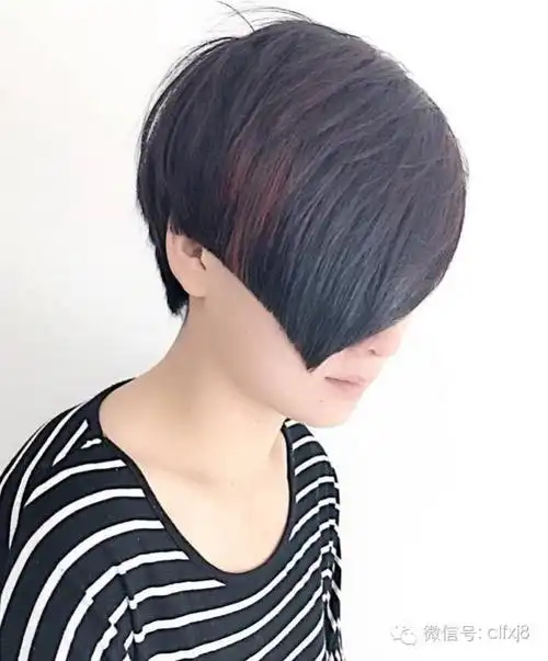 "不对称短发"50款