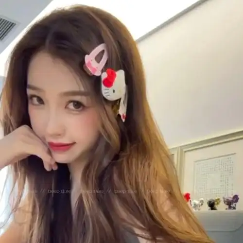 虞书欣同款hellokitty发夹夹子发饰女卡卡通可爱三丽鸥发饰