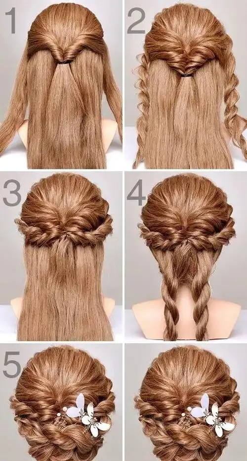 化妆师必收十六款新娘盘发图解教程超美超撩人