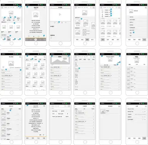 简单的把app主要功能的原型图绘制出来