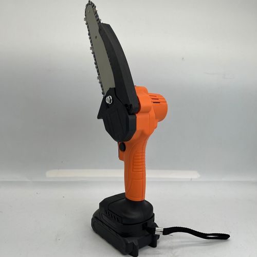 迷你电链锯强磁电机充电伐木修枝锂电工具家用电动锯小型手持电锯