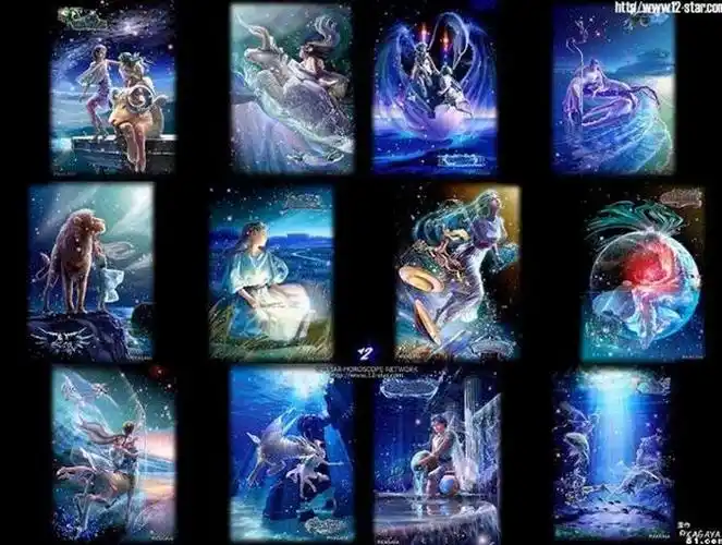 十二星座代表的仙女图片一套的