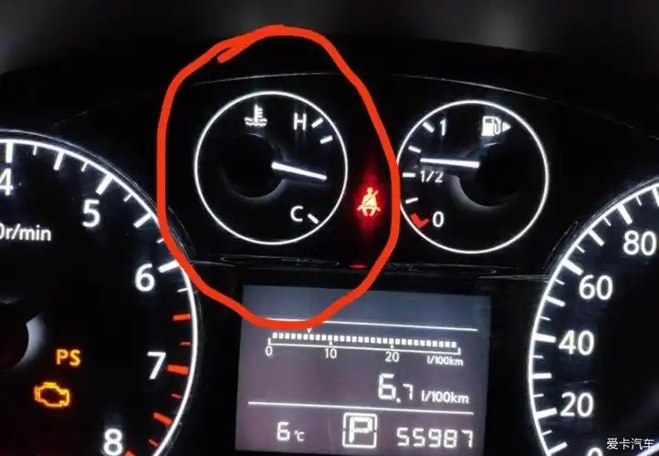 04款的骐达水温表没刻度了?-爱卡汽车网论坛