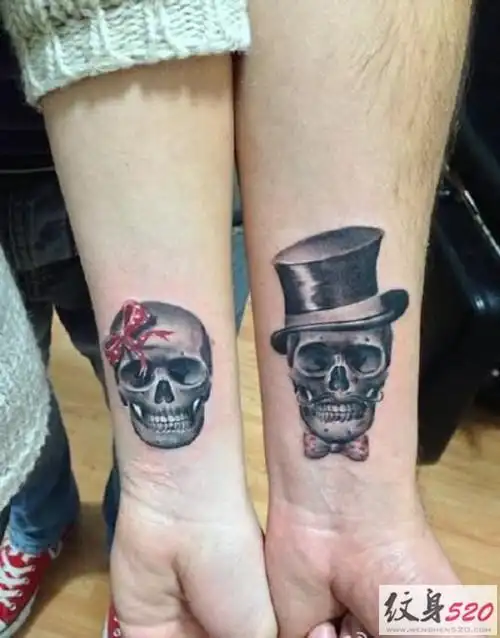 不离不弃的情侣纹身