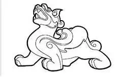 招财貔貅简笔画