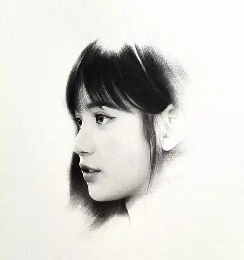 超细腻的素描头像,太喜欢了
