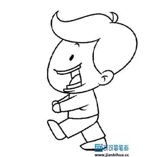 一个男人的简笔画男生侧脸头像简笔画图片帅气男孩侧脸简笔画