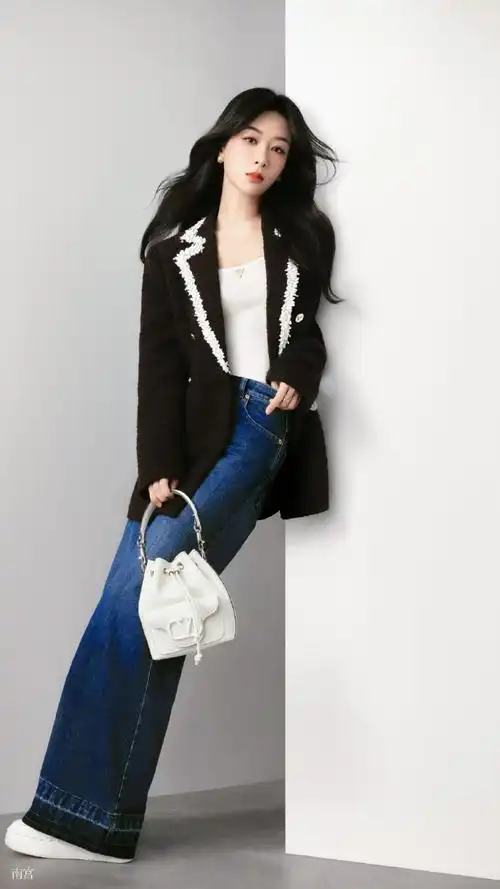 #杨紫拼接长裙#