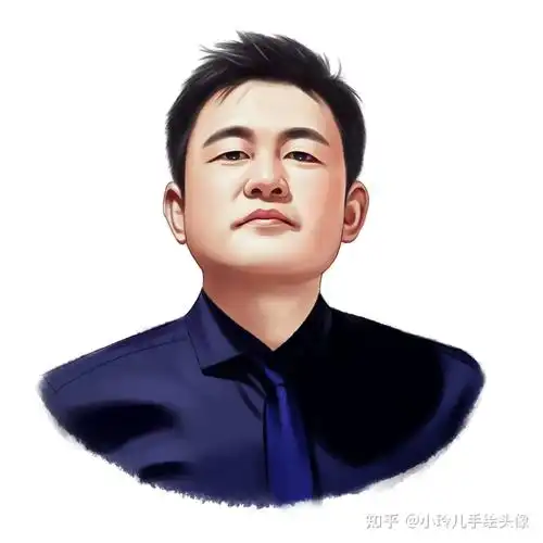 手绘头像男成熟稳重 - 知乎