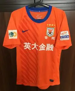 山东鲁能泰山足球队 2013中超 金敬道主场球员版落场比赛服球衣