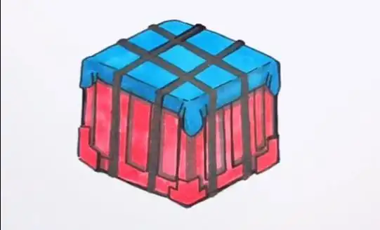 吃鸡游戏空投箱简笔画画法空投箱简笔画视频教程