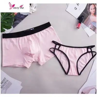 情侣内裤纯棉火辣性感男平角女士夏季情侣款fishbasket