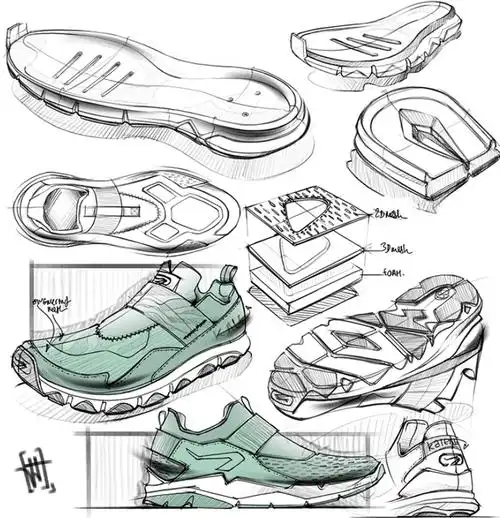 运动鞋120张工业设计手绘欣赏
