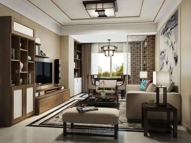 新中式主卧效果图片_舒适新中式主卧装修设计效果图欣赏-索菲亚全屋