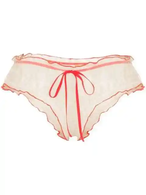 isosceles wavy 缎带系带三角内裤